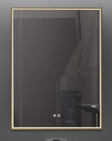 (image for) LED Bathroom Mirror - Gold